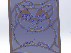 20 DXF File CNC g-code Industrial Laser Abstract POP Art Nr2 Router Nr2201 3D Model