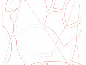 20 DXF File CNC g-code Industrial Laser Abstract POP Art Nr2 Router Nr2201 3D Model