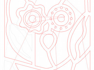 20 DXF File CNC g-code Industrial Laser Abstract POP Art Nr2 Router Nr2201 3D 模型