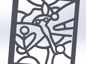 20 DXF File CNC g-code Industrial Laser Abstract POP Art Nr2 Router Nr2201 3D Model