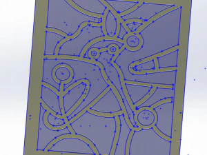 20 DXF File CNC g-code Industrial Laser Abstract POP Art Nr2 Router Nr2201 3D Model