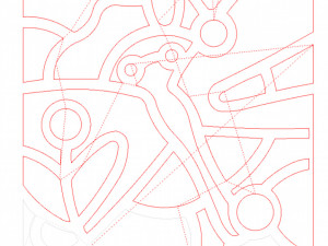 20 DXF File CNC g-code Industrial Laser Abstract POP Art Nr2 Router Nr2201 3D 模型