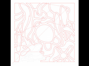 20 DXF File CNC g-code Industrial Laser Abstract POP Art Nr2 Router Nr2201 3D 模型