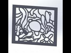 20 DXF File CNC g-code Industrial Laser Abstract POP Art Nr2 Router Nr2201 3D 模型