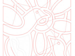 20 DXF File CNC g-code Industrial Laser Abstract POP Art Nr2 Router Nr2201 3D 模型