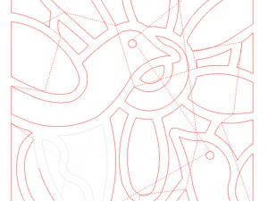 20 DXF File CNC g-code Industrial Laser Abstract POP Art Nr2 Router Nr2201 3D Model