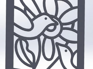 20 DXF File CNC g-code Industrial Laser Abstract POP Art Nr2 Router Nr2201 3D Model