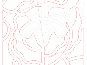 20 DXF File CNC g-code Industrial Laser Abstract POP Art Nr2 Router Nr2201 3D Model