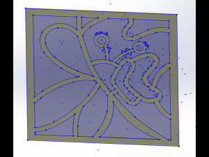 20 DXF File CNC g-code Industrial Laser Abstract POP Art Nr2 Router Nr2201 3D 模型