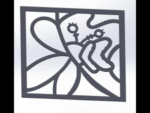 20 DXF File CNC g-code Industrial Laser Abstract POP Art Nr2 Router Nr2201 3D Model