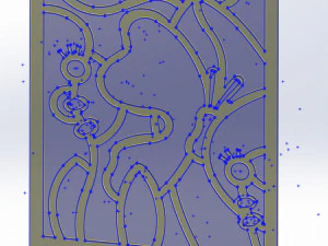 20 DXF File CNC g-code Industrial Laser Abstract POP Art Nr2 Router Nr2201 3D Model