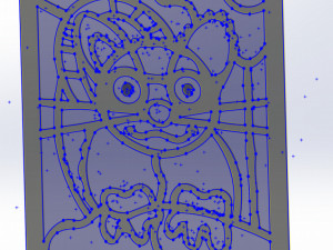 20 DXF File CNC g-code Industrial Laser Abstract POP Art Nr2 Router Nr2201 3D 模型