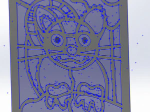 20 DXF File CNC g-code Industrial Laser Abstract POP Art Nr2 Router Nr2201 3D Model