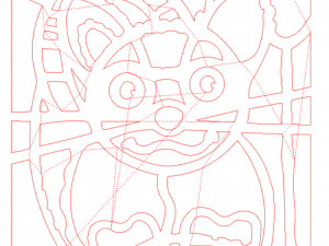 20 DXF File CNC g-code Industrial Laser Abstract POP Art Nr2 Router Nr2201 3D 模型