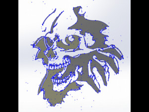 10 DXF File CNC g-code Industrial Laser Router Monster Claws in the Wall Nr2202 Modèle 3D