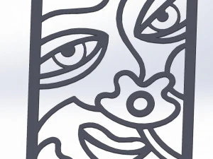 20 DXF ファイル CNC G コード産業用レーザー抽象ポップアート Nr3 ルーター Nr2203 3Dモデル