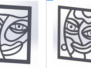 20 DXF File CNC g-code Industrial Laser Abstract POP Art Nr3 Router Nr2203 3D Model