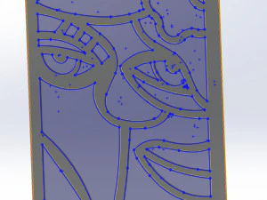 20 DXF File CNC g-code Industrial Laser Abstract POP Art Nr3 Router Nr2203 3D Model