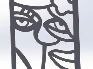 20 DXF File CNC g-code Industrial Laser Abstract POP Art Nr3 Router Nr2203 3D Model