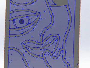 20 DXF File CNC g-code Industrial Laser Abstract POP Art Nr3 Router Nr2203 3D Model