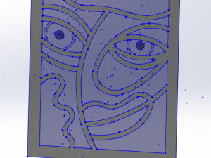 20 DXF File CNC g-code Industrial Laser Abstract POP Art Nr3 Router Nr2203 3D Model