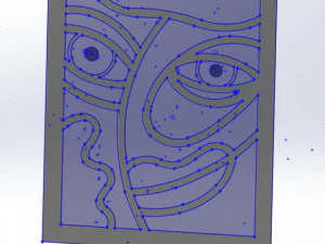 20 DXF File CNC g-code Industrial Laser Abstract POP Art Nr3 Router Nr2203 3D Model
