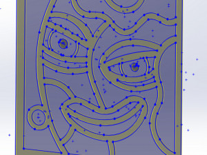 20 DXF File CNC g-code Industrial Laser Abstract POP Art Nr3 Router Nr2203 3D Model