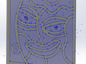 20 DXF File CNC g-code Industrial Laser Abstract POP Art Nr3 Router Nr2203 3D Model