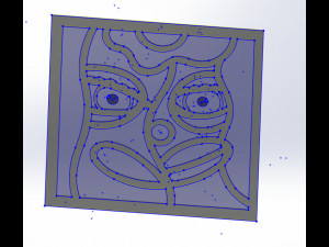 20 DXF File CNC g-code Industrial Laser Abstract POP Art Nr3 Router Nr2203 3D Model
