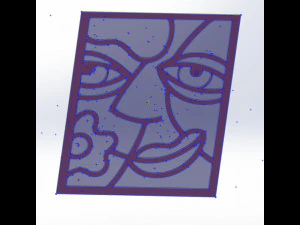 20 DXF File CNC g-code Industrial Laser Abstract POP Art Nr3 Router Nr2203 3D Model