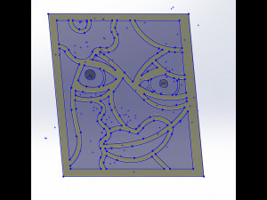 20 DXF File CNC g-code Industrial Laser Abstract POP Art Nr3 Router Nr2203 3D Model