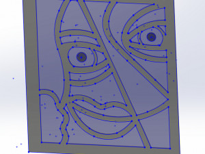 20 DXF File CNC g-code Industrial Laser Abstract POP Art Nr3 Router Nr2203 3D Model