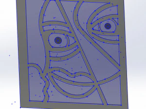 20 DXF File CNC g-code Industrial Laser Abstract POP Art Nr3 Router Nr2203 3D Model