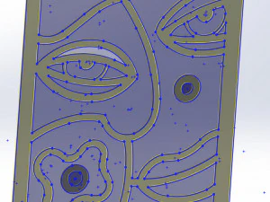 20 DXF File CNC g-code Industrial Laser Abstract POP Art Nr3 Router Nr2203 3D Model