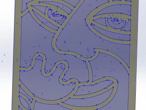 20 DXF File CNC g-code Industrial Laser Abstract POP Art Nr3 Router Nr2203 3D Model