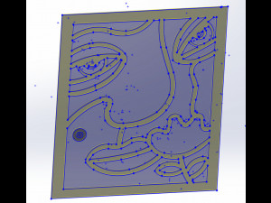 20 DXF File CNC g-code Industrial Laser Abstract POP Art Nr3 Router Nr2203 3D Model