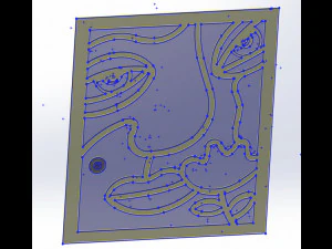20 DXF File CNC g-code Industrial Laser Abstract POP Art Nr3 Router Nr2203 3D Model