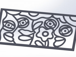 10 DXF File CNC g-code Industrial Laser Abstract POP Art Nr4 Router Nr2204 3D Model