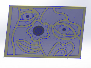 10 DXF File CNC g-code Industrial Laser Abstract POP Art Nr4 Router Nr2204 3D Model