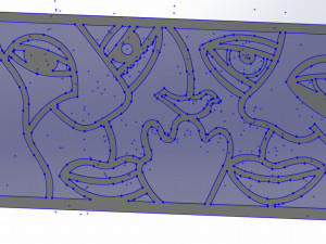 10 DXF File CNC g-code Industrial Laser Abstract POP Art Nr4 Router Nr2204 3D Model
