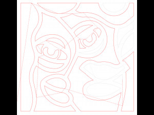 10 DXF File CNC g-code Industrial Laser Abstract POP Art Nr4 Router Nr2204 3D Model