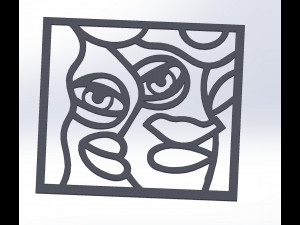 10 DXF File CNC g-code Industrial Laser Abstract POP Art Nr4 Router Nr2204 3D Model