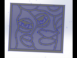 10 DXF File CNC g-code Industrial Laser Abstract POP Art Nr4 Router Nr2204 3D Model