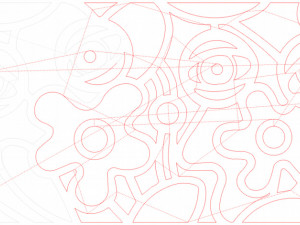10 DXF File CNC g-code Industrial Laser Abstract POP Art Nr4 Router Nr2204 3D Model