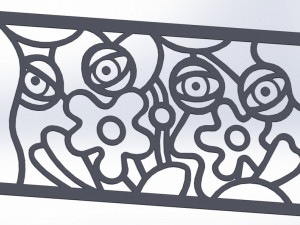 10 DXF File CNC g-code Industrial Laser Abstract POP Art Nr4 Router Nr2204 3D Model
