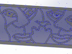 10 DXF File CNC g-code Industrial Laser Abstract POP Art Nr4 Router Nr2204 3D Model
