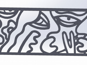 10 DXF File CNC g-code Industrial Laser Abstract POP Art Nr4 Router Nr2204 3D Model