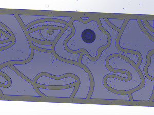 10 DXF File CNC g-code Industrial Laser Abstract POP Art Nr5 Router Nr2205 Modelo 3D
