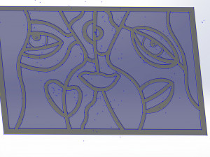 10 DXF File CNC g-code Industrial Laser Abstract POP Art Nr5 Router Nr2205 Modelo 3D