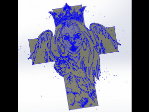 3 dxf file cnc g-code Women Faces Tattoo Cross Cut Router Vinil plasma 2209 Modelo 3D